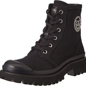 PINKO Donna Tronchetto Canvas Women Boots Size 38/8-8.5 NEW IN BOX